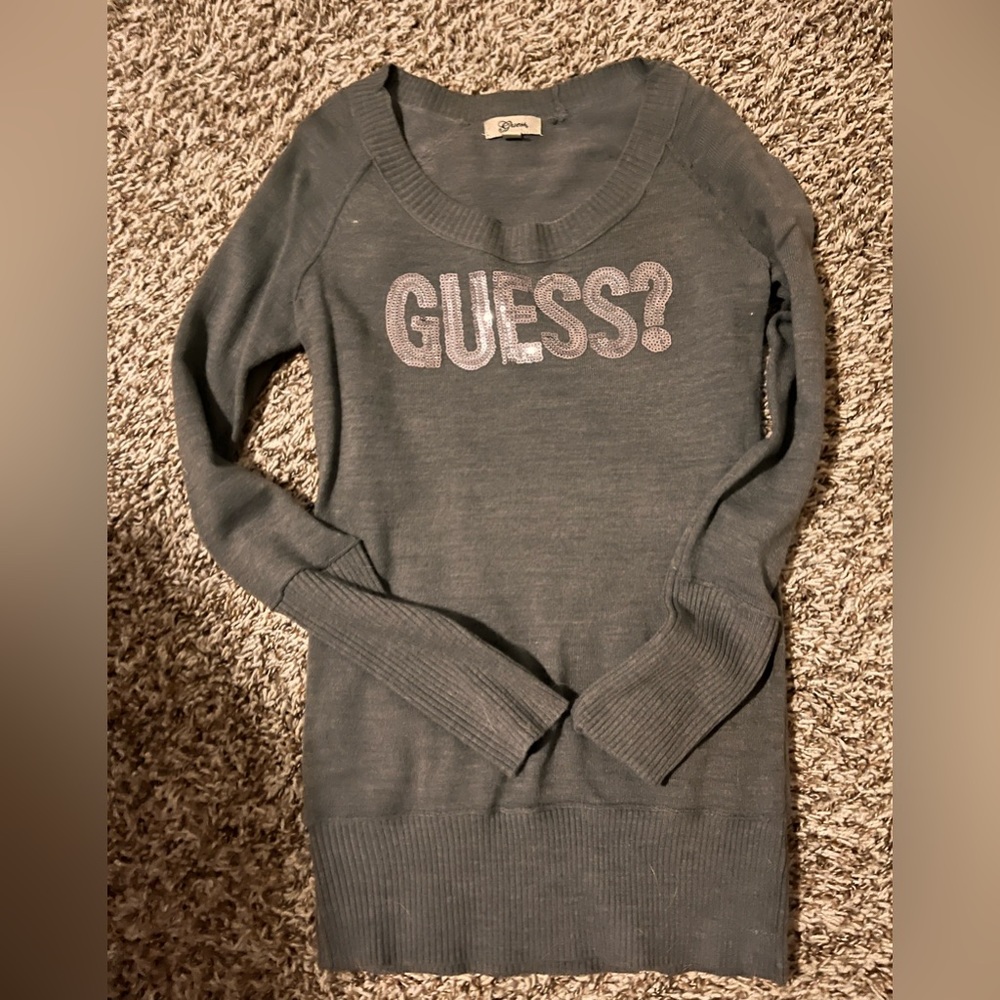 Gray guess medium sweater
